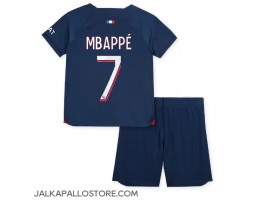 Paris Saint-Germain Kylian Mbappe #7 Kotipaita Lapsille 2023-24 Lyhythihainen (+ shortsit)